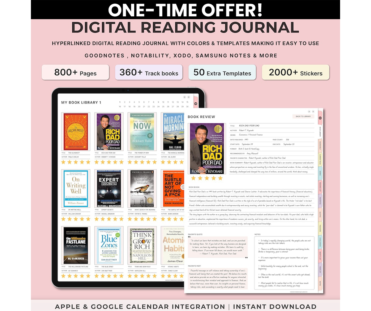 The Ultimate Reading Journal (90% OFF)