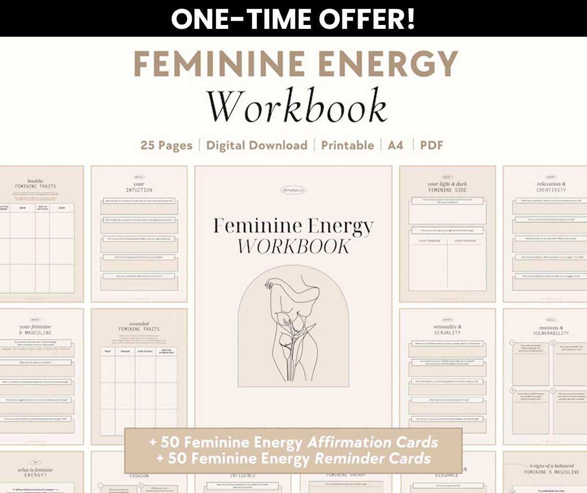 Feminine Energy Workbook - ONE TIME OFFER!