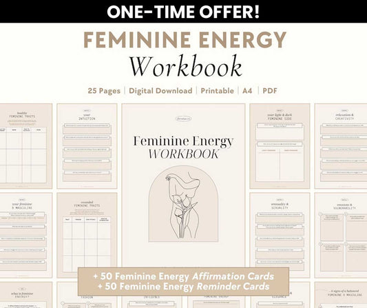 Feminine Energy Workbook - ONE TIME OFFER!