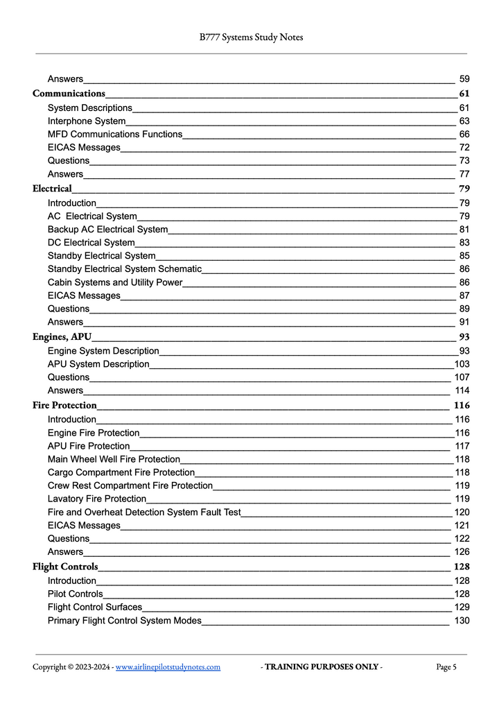The B777 Systems Study Notes-(50%OFF)